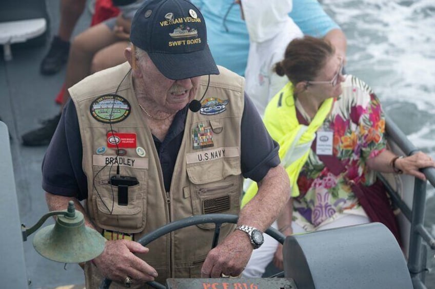 Guests board the PCF 816 Swift boat for a 75-minute narrated Naval History Bay tour. Available most weekends.