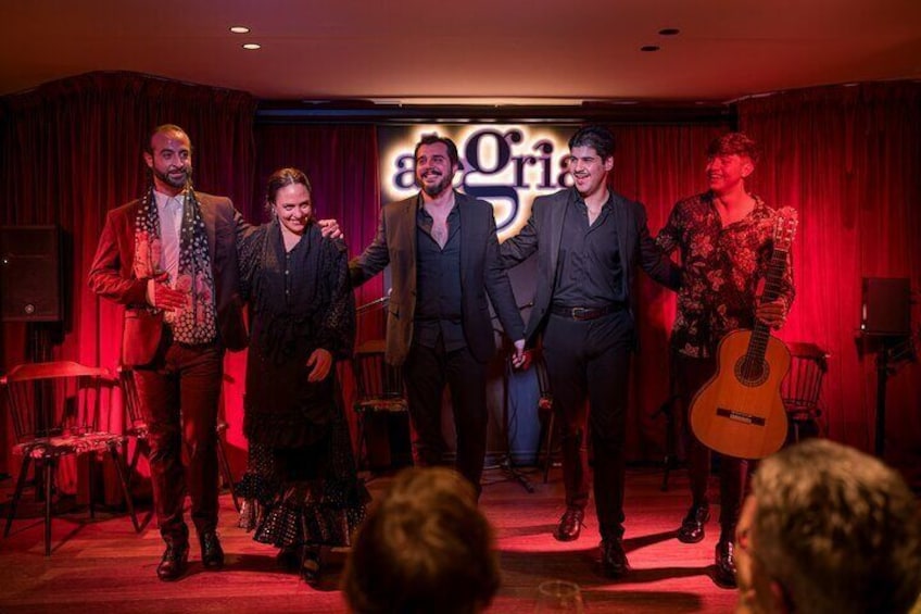 Authentic flamenco show. Alegria and gastronomy Malaga