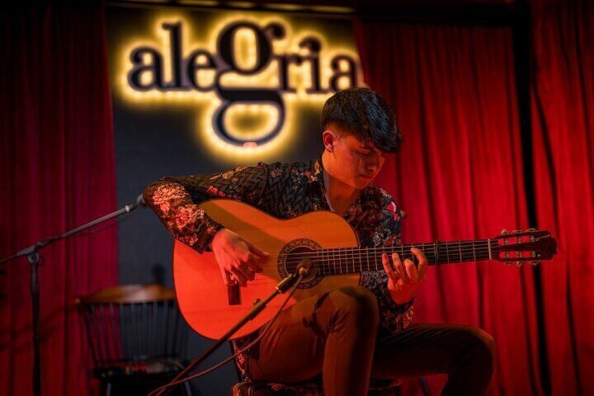 Authentic flamenco show. Alegria and gastronomy Malaga