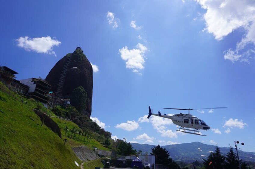 The best private tour to Guatapé and Helicopter ride + Guatapé's rock +Boat ride