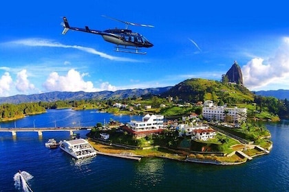 The best private tour to Guatapé and Helicopter ride + Guatapé's rock +Boat...
