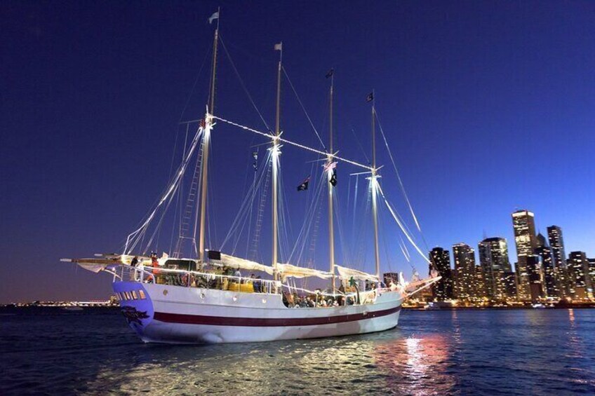 Experience Wed & Sat Chicago Fireworks Aboard Tall Ship Windy from Navy Pier