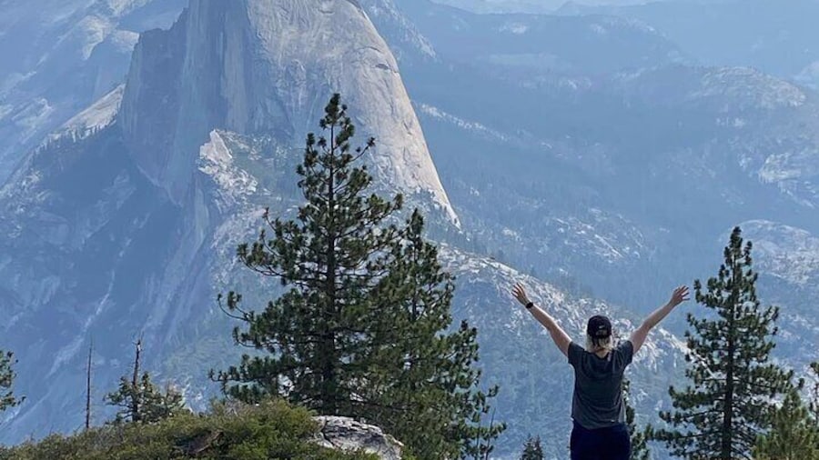 View of Half Dome from Sentinel Dome Trail.