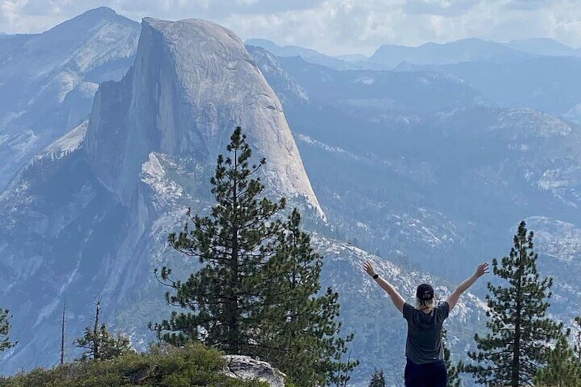 View of Half Dome from Sentinel Dome Trail.