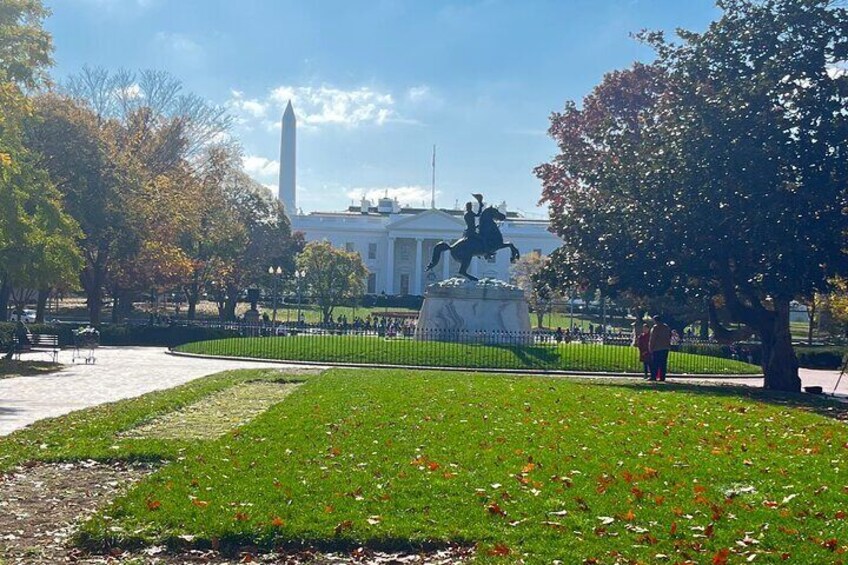 White House at Lafayette Park side