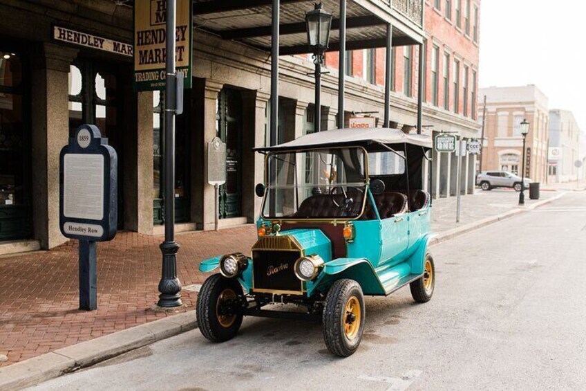 Replica 1908 Model-T Electric Golf Cart Rental in Galveston