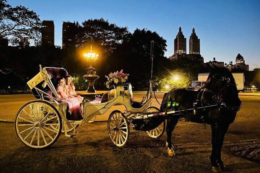Magical Night Time Ride through Central Park & Rockefeller Center (45-50 min)