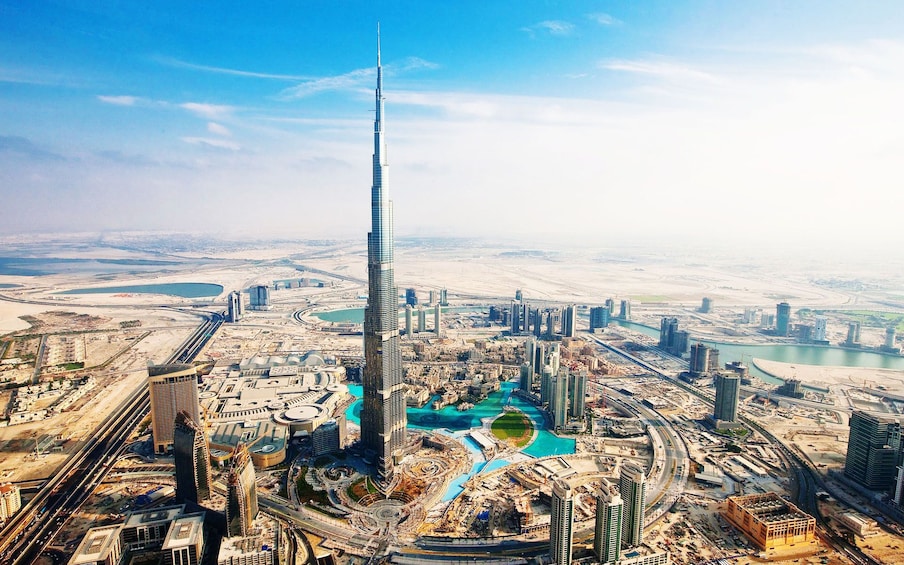 Burj Khalifa At the TOP with Gold Coffee at Burj Al Arab