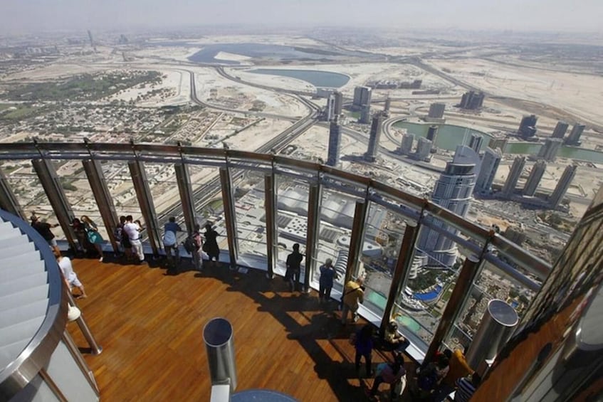 Burj Khalifa At the TOP with Gold Coffee at Burj Al Arab