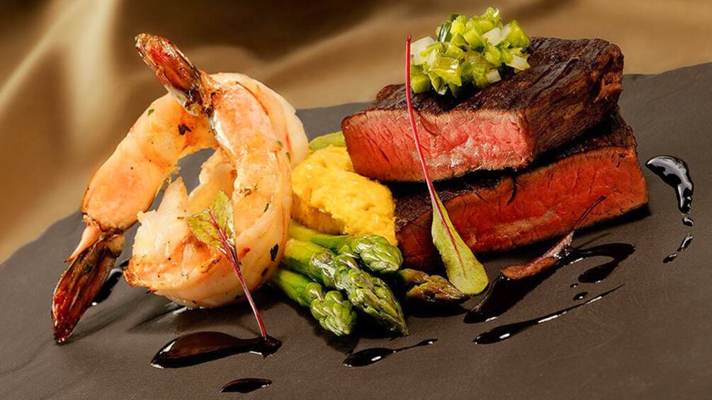 Surf and Turf shrimp and steak