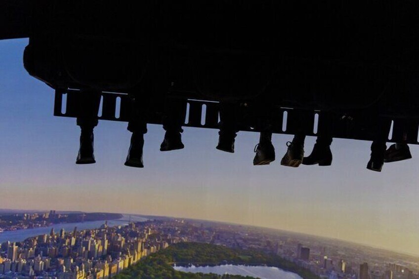 Soaring over Central Park.