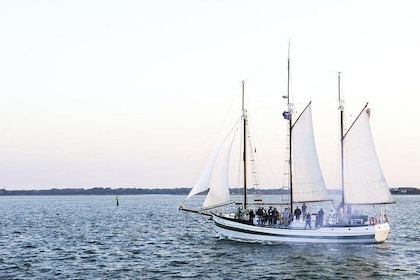 Tarde en Schooner Sightseeing Dolphin Cruise en el puerto de Charleston