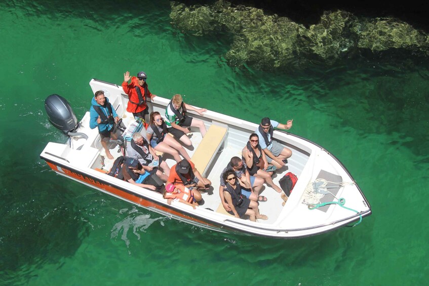 Picture 2 for Activity Armação de Pêra: Guided Boat Tour of Benagil's 15 Best Caves