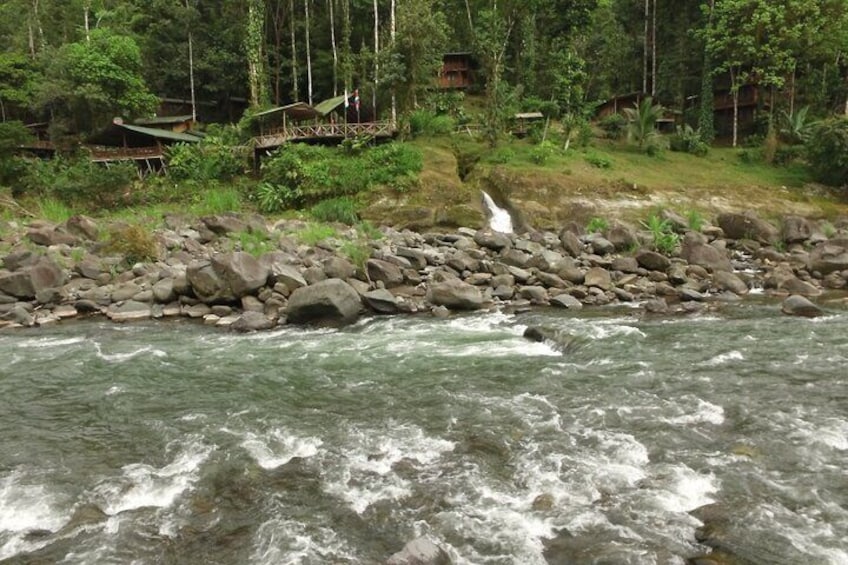 View of the Lodge from the other Bank of the River