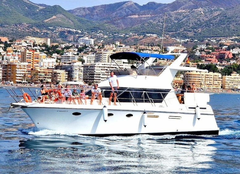 Fuengirola: Private Luxury Yacht Charter for up to 12 People