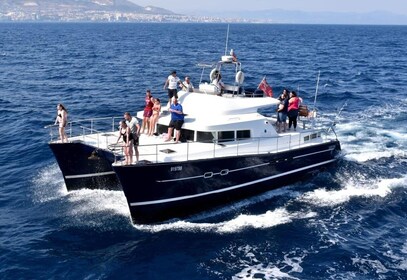 Benalmádena: Private Catamaran Charter for up to 12 People