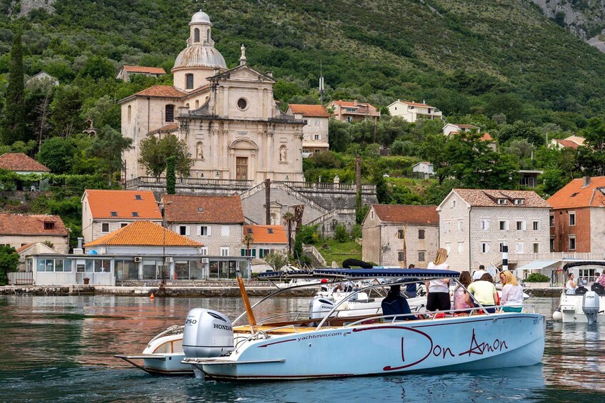 Picture 1 for Activity Kotor: Scenic Boat Trip with Church, Blue Cave, & Beach Stop