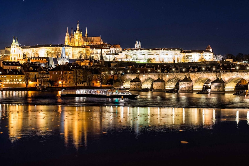Picture 6 for Activity Prague: Vltava River Night Cruise with Buffet