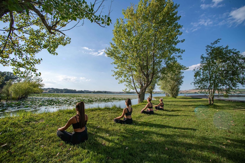 Picture 3 for Activity Chiusi: Yoga Lesson and Picnic on the Shore of Chiusi Lake