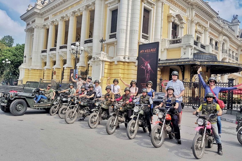 Hanoi: Half-Day Guided City Tour on Vintage Minsk Motorbike