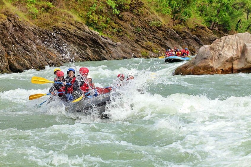 From Kathmandu: Trishuli River Rafting with Chitwan Tour