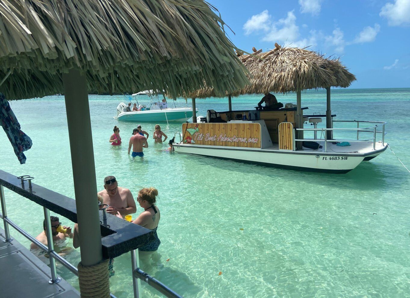 Key West Private Florida Keys Sandbar Tiki Boat Cruise