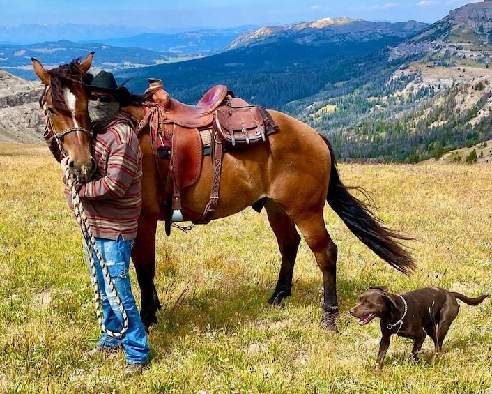 Picture 2 for Activity Jackson Hole: Dinner Cookout & Bridger-Teton Horseback Ride