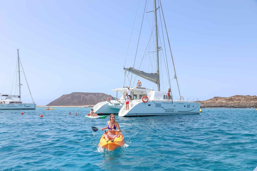 Picture 4 for Activity Fuerteventura: Private Luxury Catamaran to Lobo Island