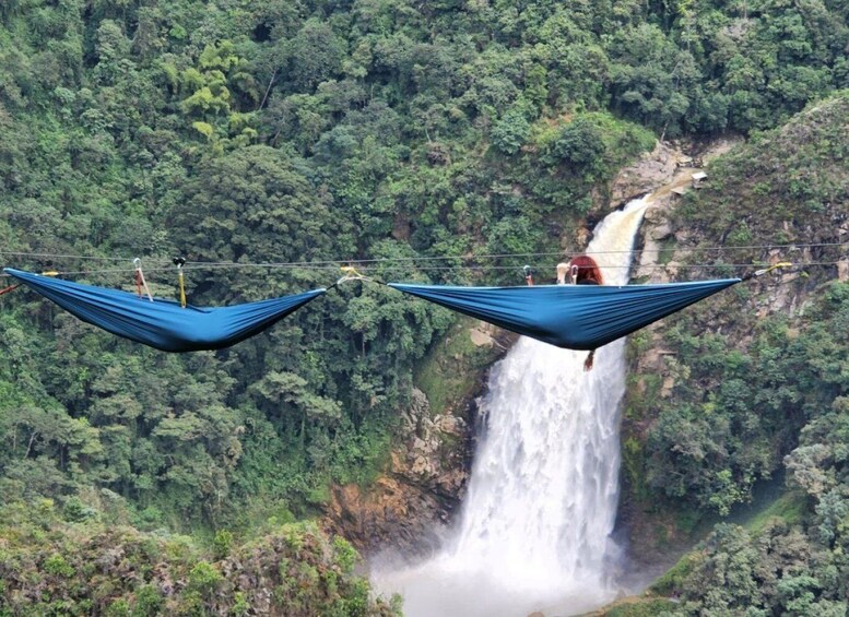 From Medellín Dream Hammocks, Zipline, & Waterfall Day Trip