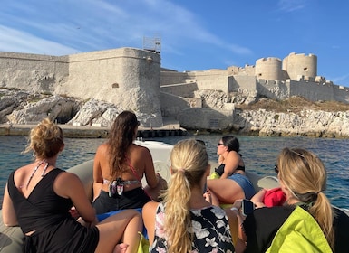 Marseille : Bateau excursion avec escale sur les îles du Frioul