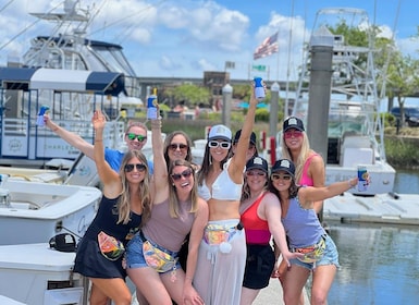 Charleston: crucero con fiesta en barca a pedales por el Harbor Bar