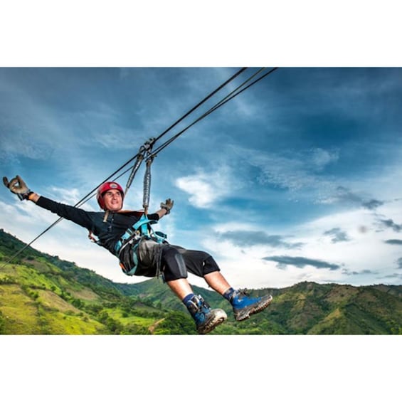 Picture 4 for Activity From Bogotá: Trip to Colombia's Highest Zip Line in Tobia