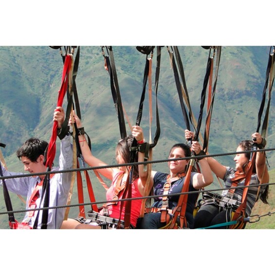 Picture 1 for Activity From Bogotá: Trip to Colombia's Highest Zip Line in Tobia