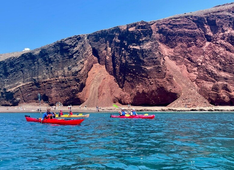 Picture 1 for Activity Santorini: South Sea Kayaking Tour with Sea Caves and Picnic