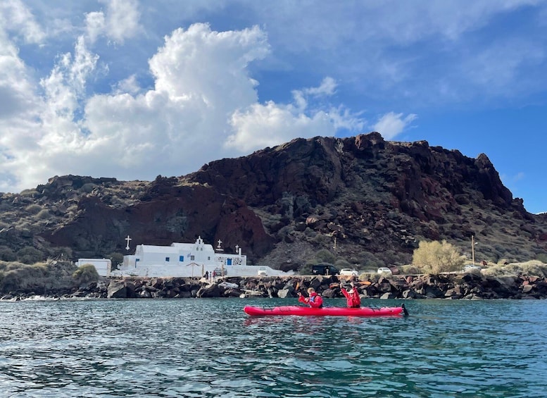Picture 14 for Activity Santorini: South Sea Kayaking Tour with Sea Caves and Picnic