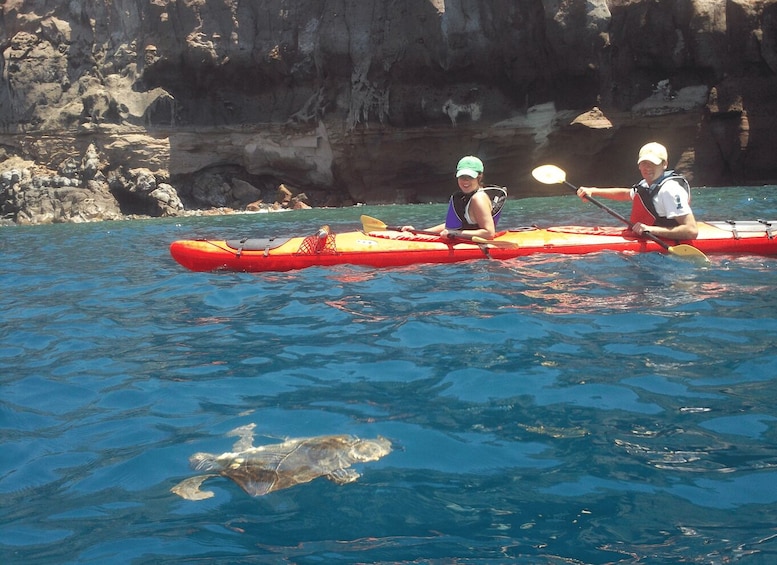 Picture 5 for Activity Santorini: South Sea Kayaking Tour with Sea Caves and Picnic