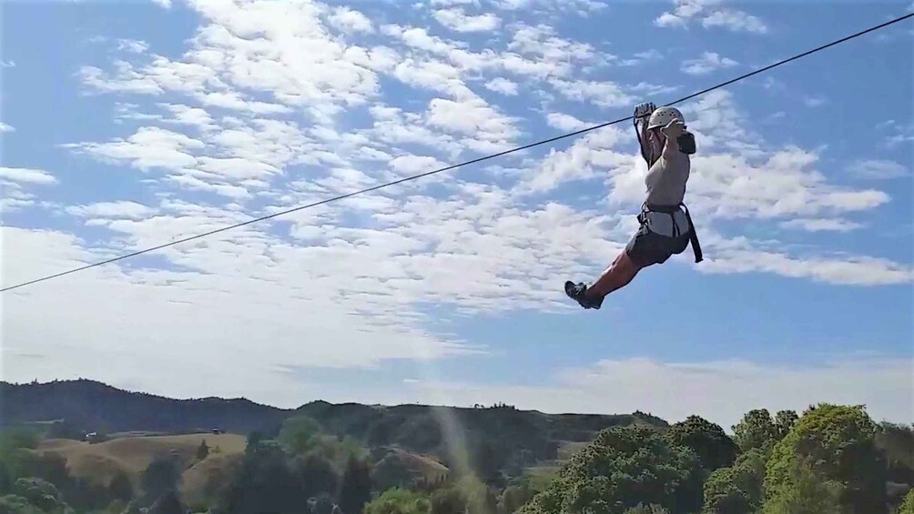 Picture 2 for Activity Waitomo Caves 1-Kilometer-Long Zipline Tour