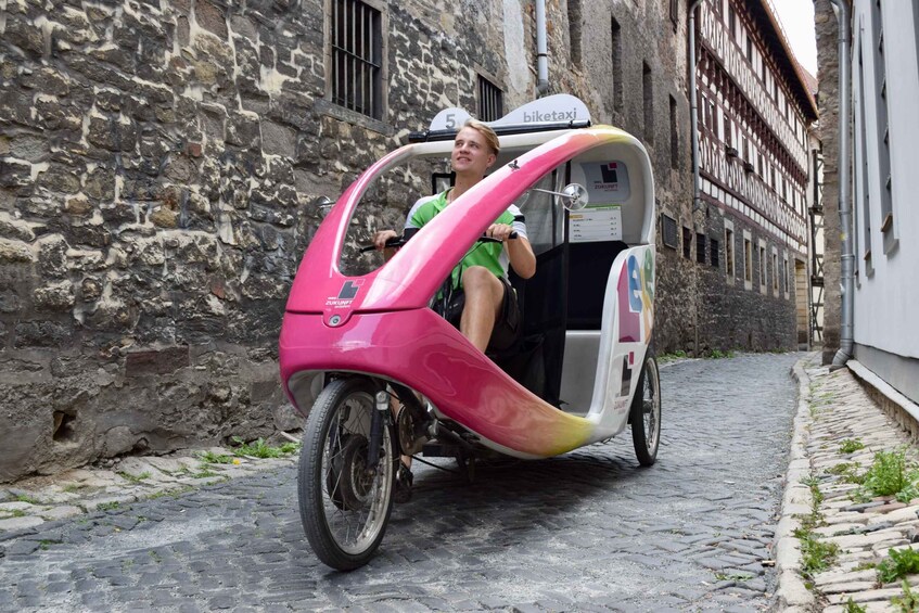 Picture 1 for Activity Erfurt: Private Guided Classic Old Town E-Rickshaw Tour