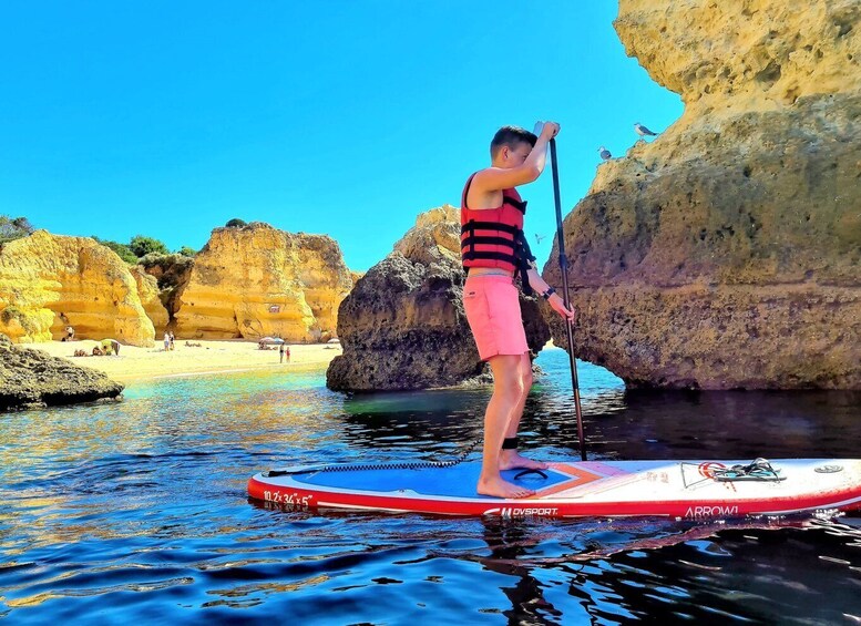 Picture 7 for Activity Albufeira: Stand Up Paddle Lesson and Coastal Tour