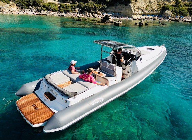 Rhodes: Luxury RIB All-Inclusive Swimming Cruise to 3 Bays