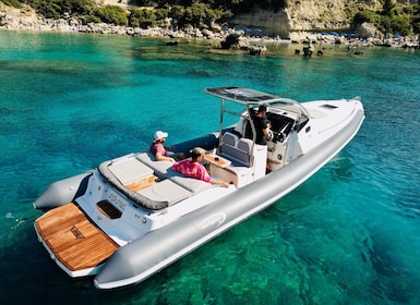 Rhodes : Croisière de natation tout compris RIB de luxe dans 3 baies