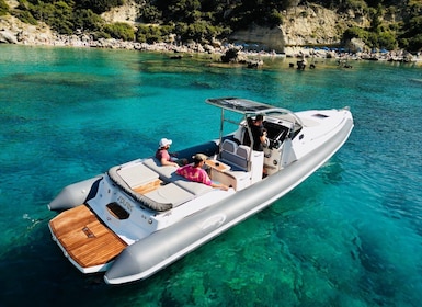 Rhodes: Luxury RIB All-Inclusive Swimming Cruise to 3 Bays