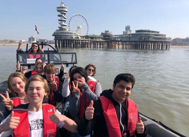 Picture 6 for Activity The Hague: Scheveningen Beach RIB Speedboat Tour