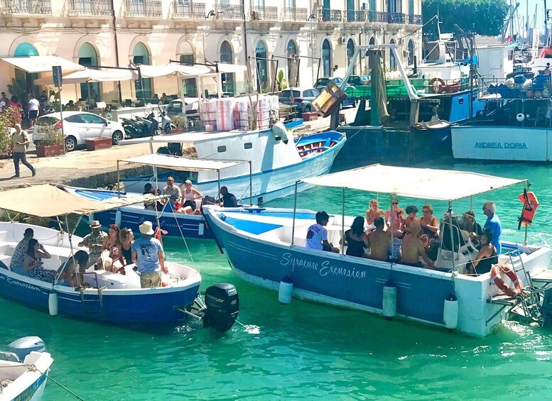 Picture 5 for Activity Syracuse: Ortigia Boat Trip with Caves and Pillirina