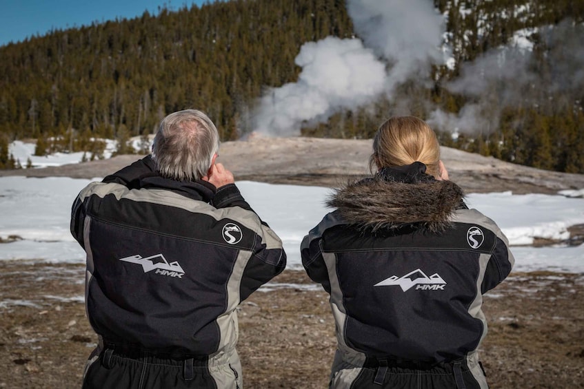 Picture 1 for Activity Jackson: Yellowstone Snowmobile Tour to Old Faithful