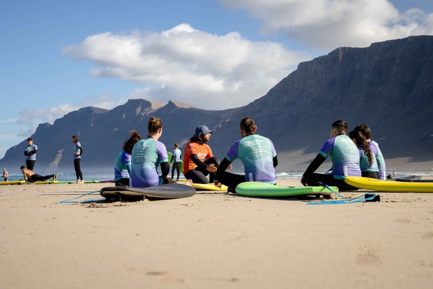 Picture 1 for Activity Lanzarote: Famara Beach Surfing Lesson for All Levels