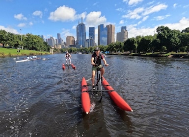 Waterfietstocht langs de Yarra-rivier, Melbourne