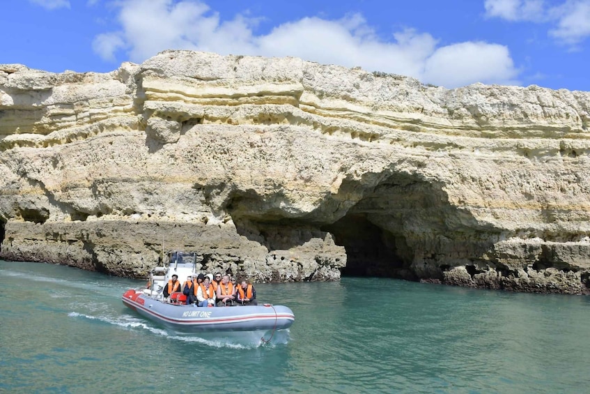 Picture 6 for Activity From Albufeira: Benagil Caves and Dolphins Guided Boat Tour