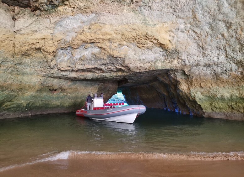 Picture 16 for Activity From Albufeira: Benagil Caves and Dolphins Guided Boat Tour