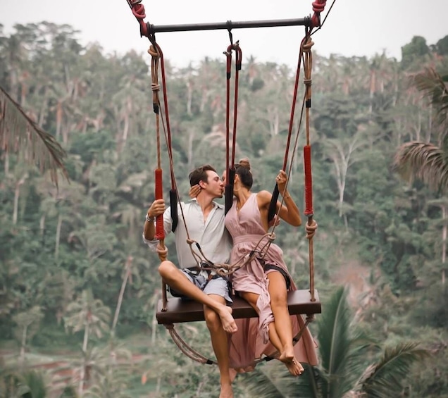 Picture 4 for Activity Bali: Leke-Leke Waterfall, Monkey Forest & Jungle Swing Tour